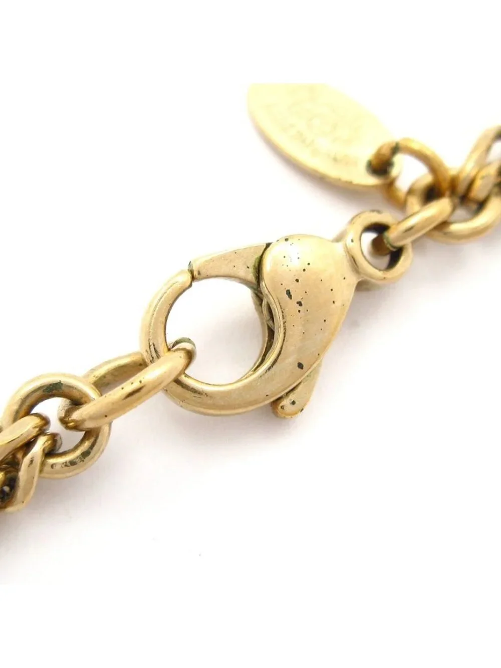 Chanel Necklace Gold Coin CC Logo Chain